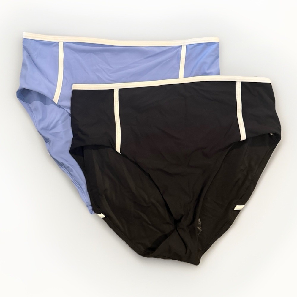 CALIA Lot Of 2 HIGH WAISTED TIPPING‎ BOTTOM BODYFREE TECHNOLOGY SKY Blue / Black